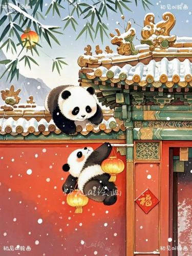 国风动漫长卷画/场景画