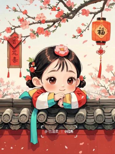 国风动漫长卷画/场景画