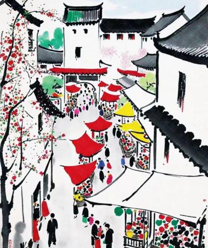 江南水乡之跟着吴冠中学国画