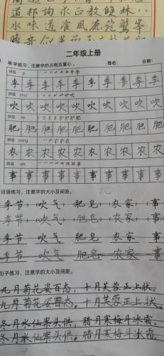 九月童画硬笔脱格训练