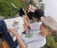 2021年春季速写班写生掠影