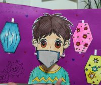 绘本创作《病毒病毒快走开》