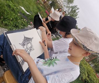 2021年春季速写班写生掠影