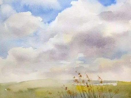 家长课堂|水彩实用教程之如何画天空与云