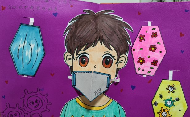 绘本创作《病毒病毒快走开》